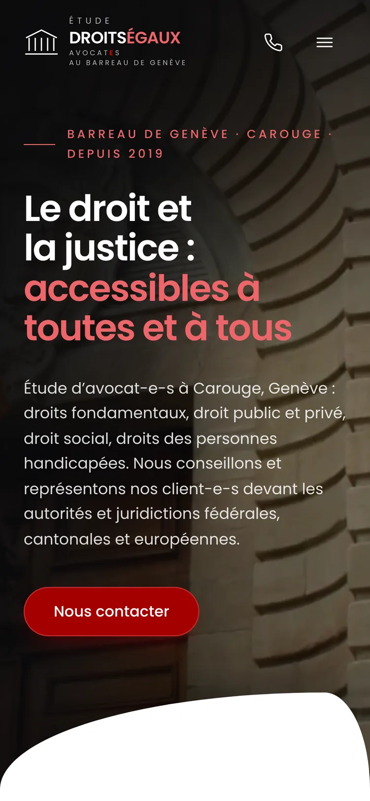 Le site 3 sur téléphone